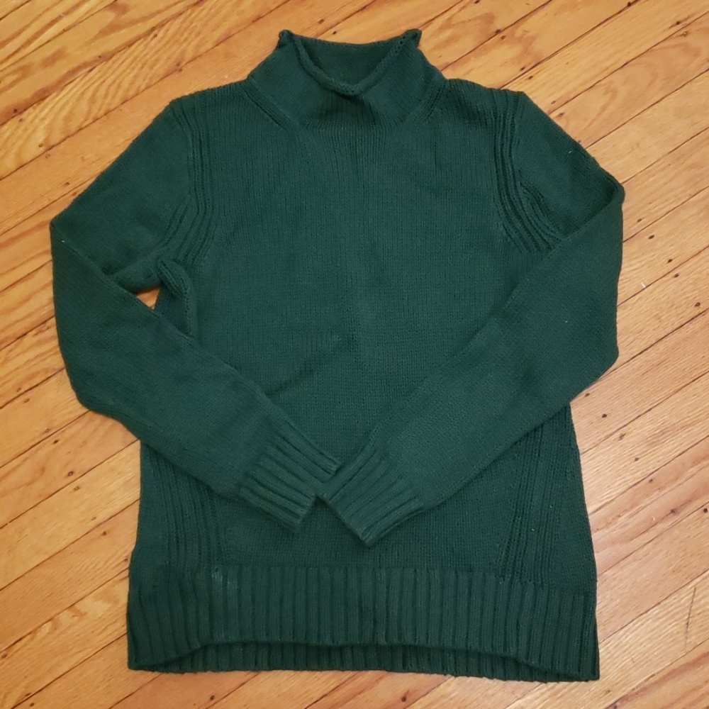 Cozy J.Crew Green Sweater